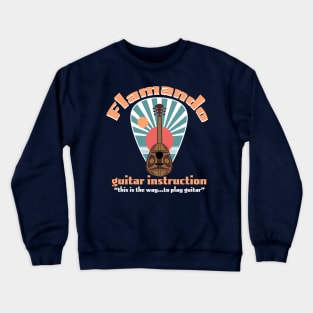 Flamando Guitar Instruction Crewneck Sweatshirt